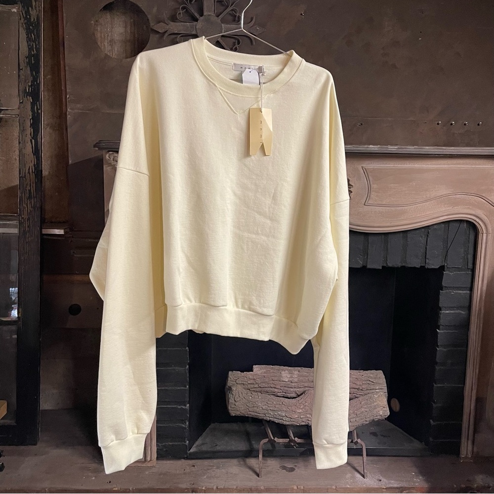 MNML Cream men’s (unisex) Sweatshirt